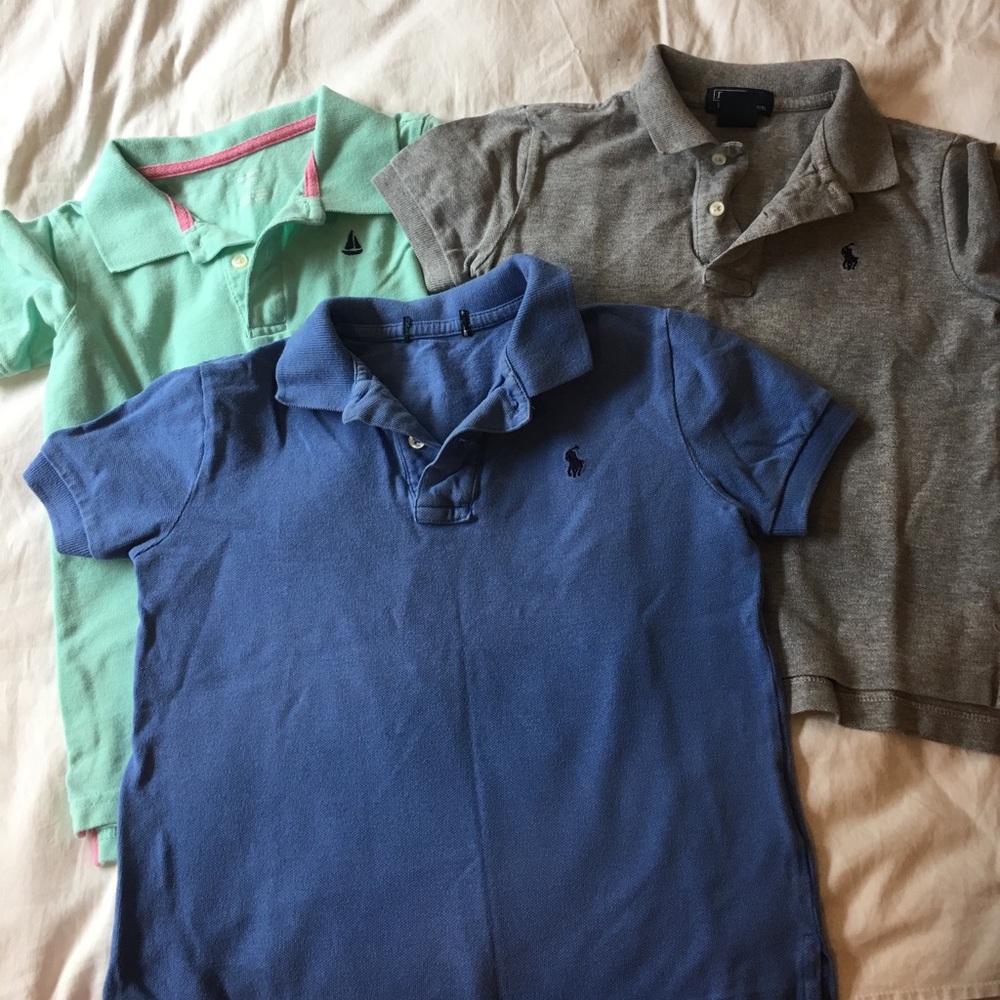 Bundle of 3 boys short sleeve polos sz 4